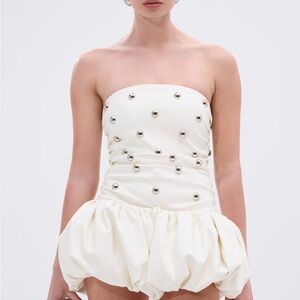 AKIRA White Strapless Mini Dress